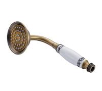 Antique Brass Handheld Shower Telephone Style Bronze Bathroom Hand Head Spray Water Saving with 1.5m Hose(Shower Head)