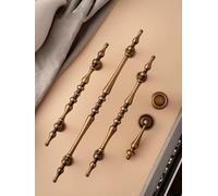 Antique Brass Handle Brushed Bronze Kitchen Cabinet Pull Wardrobe Drawer Knob Furniture Handle Hardware Accessories(Pitch-row-160mm)