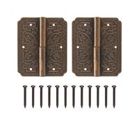 Antique Brass Hinges Vintage Elements Resistant Bronze Furniture Cupboard Door Butt Hinges for Home Office