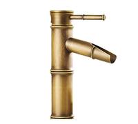 Antique Brass Kitchen & Bathroom Sink Faucet - Vintage Style Water Tap Easy Installation Retro Design Perfect for Home Renovation and Modern Decor