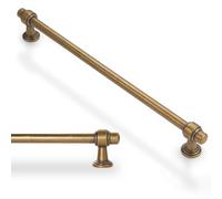 Antique Brass Kitchen Cabinet Handles - Set of 6, 320mm, SLE Pulls for Ders and CABI, Perfect for Rustic Home Décor