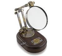 Antique Brass Magnifying Glass Tabletop Decorative Gift Movable/Adjustable Magnifier Nautical Gifts