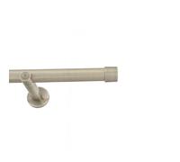 Antique Brass Metal Curtain Pole 25mm With Finials Rod Modern Brackets Luna 175cm