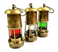 Antique Brass Miner Lamps Marine Ship Hanging Oil Lamp Wall Mounted Lantern Vintage Oil Lamp Lanterns Lighting Decorative Lamps