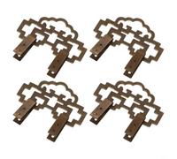 Antique Brass Mirror Hangers 4-Pack Duty Antique Brass Mirror | Solid brass build, antique finish, 8x4.5cm size, includes screws, rust resistant