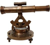 Antique Brass Nautical Alidade Telescope Compass Surveying Theodolite Marine Home/Office Table Decor Antique Survey Transit Telescope Instrument Compass