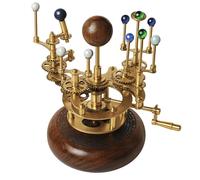 Antique Brass Orrery Solar System Model Vintage 10 Planetarium Gear Mechanism Handmade Steampunk Astronomical Decor for Home, Office & Science Gift