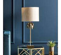 Antique Brass Palm Tree Design Table Lamp | Herta