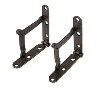 Antique Brass Plated Drop Front Desk Hinge | Pack of 2 | 180 Degree Opening | Slant Top Desk Lid Hinges | UA-250-HAB