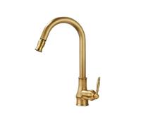 Antique Brass Pull-Out Kitchen Faucet with Water Purifier 360° Rotating Hot & Cold Mixer Tap Modern Elegance for Home & Kitchen Easy Installation