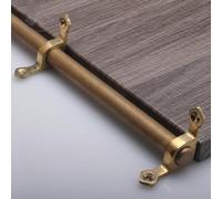 Antique Brass Rug Rod Holder Bracket Set 13pcs for 40in Thick Carpet Runners Adjustable 2850in Ideal for Cali Homes and Stylish Carpet Support.