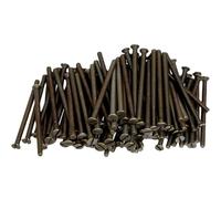 Antique Brass Screws Flat Head - M3.5 x 50mm Long - For Electrical Switch and Socket (100)