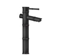 Antique Brass Single Lever Basin Tap Bathroom Sink Mixer Faucet with Hot/Cold Water UK Standard Hoses Vintage Style & Elegant Design