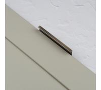 Handle & Home 100mm Antique Brass Squared Edge Pull Handle Mount Profile Handle Drawer Office Kitchen Cupboard Door Cabinet Bedroom