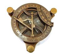 Antique Brass Sundial Compass Fully Functional nevegation Nautical Maritime Vintage Antique Compass
