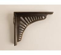 Antique Brass Sunrise Shelf Brackets | Heavy Duty Brackets for Kitchen Bookshelf | Brass Shelving Heavy Solid Cast Brass | Sold Individually