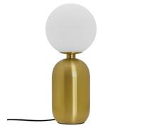Antique Brass Table Lamp Frosted Glass Globe Shade Bedside Light T514