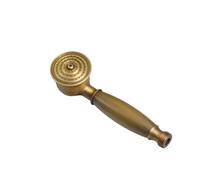 Antique Brass Telephone Style Bathroom Handheld Shower Head Water Saving 1.5M Shower Hose Hand Holder(Hand Shower Head)