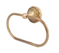 Antique Brass Toilet Towel Rack, Oval Retro Brass Hand Towel Holder Ring Wall Mounted Rack Bathroom Shower Accessories for Home Hostel