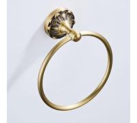Antique Brass Towel for Ring Wall Mounted Bathroom Accessory European Vintage Finish Heavy Duty Hardware for Living Room Kitchen