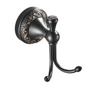 Antique Brass Wall Hook, European Style Solid Metal Coat Hanger for Bathroom Bedroom Kitchen, Vintage Robe Towel Hook with Screws, 10cm
