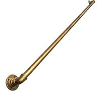 Antique Brass Wrought Iron Handrail Support Kit 3ft Water Pipe Design Wall Corridor Banister Durable Grab Bar for Stairs & Railings Elegant Home Décor