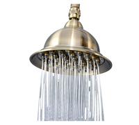 Antique Bronze 6.3" Round Rain Shower Head Water Saving Bathroom Accessory Durable Fitting for Luxurious Spa Experience ASH251
