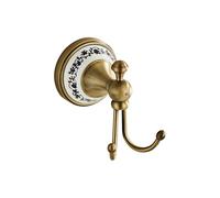 Antique Bronze Brass Bath Towel Hooks Wall Mounted Bathroom Clothes Hook,Antique Brass Horn Shape Curved Towel Hooks YIGUANXIN