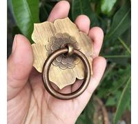 Antique Bronze Brass Door Handles Drawer Cupboard Knob Dresser Cabinet Drop Ring Pulls Wall Hanging Hooks Furniture Hardware,Antique Bronze,Smaller Ring