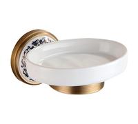 Antique Bronze Brass Soap Dish, Soap Holder Wall Mounted Bathroom Hardware Accessories,Porcelain Design