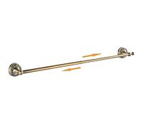 Antique Bronze Brass Towel Bar,Adjustable 15.5 to 27.5 Inch Bath Towel Bar Rack for Bathroom Towel Holder, Wall Mounted Bathroom Hardware Accessories,Pattern Carving Design
