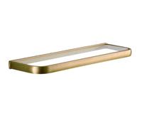 Antique Bronze Brass Wall Shelf, 50cm, Glass Shelf, Floating Storage nizer for Bathroom, Practical Toilet Rack, Stylish Home Decor, Space-Saving Solution