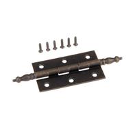 Antique Bronze Cabinet Hinges - 127x76mm Metal Hardware for Furniture