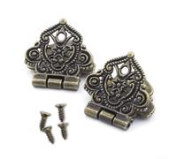 Antique Bronze Decorative Hinges for Wood Furniture Set of 10 for Various Uses (Antique Bronze)