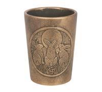 Antique Bronze Effect Terracotta Plant Pot - Moon Shadows Design