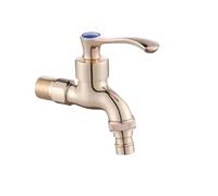 Antique Bronze Garden Faucet, Vintage Wall-Mounted Water Tap, Decorative Outdoor Hose Bib, Brass Washing Machine Faucet, Classic Retro Design (Color 3)