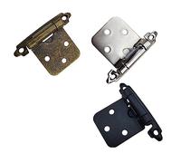 Antique Bronze Self Closing Cabinet Door Hinge - 7x4x3cm Vintage Hardware for Cupboards & Wood Boxes - 1 Piece (Black)