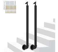Antique Bronze Stair Railing for Stairs Lofts & Bars - Wall-Mounted Support il Indoor/Outdoor Grip - 210cm Length