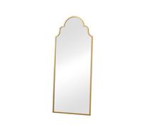 Antique Brushed Gold Arched Wall Mirror 155cm X 60cm Melody Maison Metallic Gold One Size