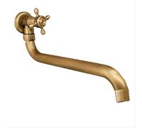 Antique Brushed Single Cold Bath Faucet Spout 25cm/22cm Long Mop Tap with Valve Elegant Bathroom Sink Mixer Durable and Stylish Design for Modern Homes