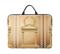 Antique Building Printed 14in Laptop Case Sleeve Bag â€“ Portable Handle & Zipper â€“ Ideal for Travel, Business & Office Use