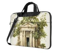 Antique Building With Roman Olive Branch And Greek Print Convenient Laptop Bags Stylish And Protective Computer Bag Style Unique