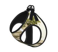 Antique Building With Roman Olive Branch And Greek Print Pet Leash Vest,For Small Dogs,Adjustable And Comfortable Cat Puppy Essentials