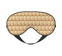 Antique Building with Roman Olive Branch and Greek Printing Soft Dual-Use Sleep Blocks Light Efficiently Blackout Eye Mask for Sleeping