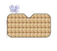Antique Building With Roman Olive Branch And Greek Printing Thickened Car Sunshade Keep Car Interior Cool.Universal Windshield Sun Shade Fit For Cars.Suvs
