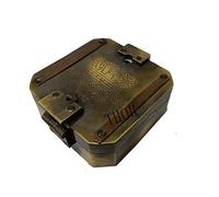 Antique Burnton Compass Solid Brass Heavy Brunton Compass Vintage Style Brass Compass Bruton Compass 3 Inch Nautical Compass Bronze Compass Professional Outdoor Compass Collectibles Compass Gift Item