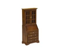 Antique Cabinet For Miniature Dollhouses Decoration With Realistic Openable Door Detail Interior For Scene Displaying Dollhouses Accessory