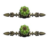 Antique Cabinet Handle Zincs Alloys Drawer Pull Rod Pumpkins Shape Rusty Furniture Hardwares Durability Decorative Zincs Alloys Handle
