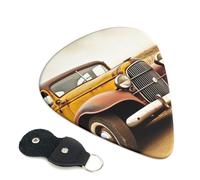 Antique Car Guitar Plectrums, 6 Guitar Plectrums, Printed on both sides for Electric Guitar Bass Ukulele (0.46 mm 0.71 mm 0.96 mm)