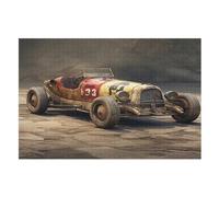 Antique Car Jigsaw Puzzles 1000 Pieces for Adults Kids Woodiness Puzzle Educational Games Home Decoration （75×50cm）